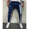 Ripped stretch skinny jeans, printed jeans for men 111