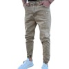 Ripped trendy color slim denim trousers for men 10