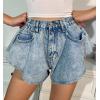 Ruffled Jeans High Waisted Ruffled Flared Pants 113