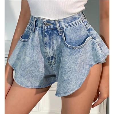 Ruffled Jeans High Waisted Ruffled Flared Pants 113