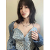 Sexy Babes Butterfly Camisole Backless Lace Top 30
