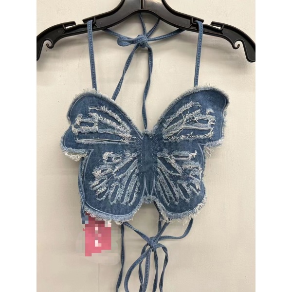 Sexy Babes Butterfly Camisole Backless Lace Top 30