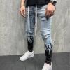 Side Pocket Small Feet Skinny Jeans Wholesale Men 2