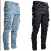 Side Pocket Small Feet Skinny Jeans Wholesale Men 2