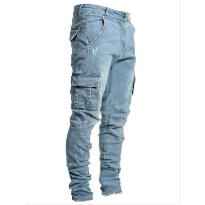 Side Pocket Small Feet Skinny Jeans Wholesale Men 2