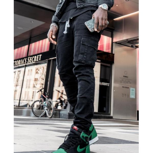 Side Pocket Small Feet Skinny Jeans Wholesale Men 2