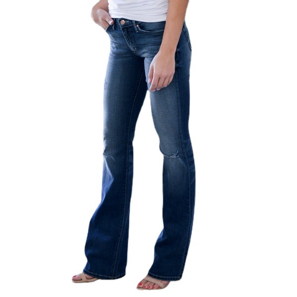 Slim-fit ripped denim trousers 110