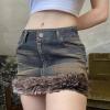 Spice Girl Style Wrapped Hip A-Line Skirt 69