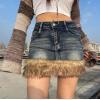 Spice Girl Style Wrapped Hip A-Line Skirt 69