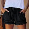 Street Style Elastic Waist High Waist Thin Denim Shorts Women 104