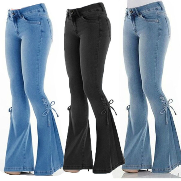 stretch denim trousers 58
