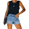 Summer new raw edge ripped foreign trade denim shorts women 97