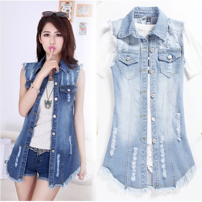 Summer tide slim mid-length waistcoat trend 15