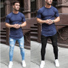 Washed Skinny Knee Hole Men's Trousers 112