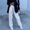 women's drape high waist straight leg jeans 130