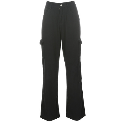 women's drape high waist straight leg jeans 130