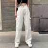women's drape high waist straight leg jeans 130