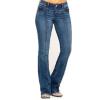 women's embroidered washed flared trousers 49