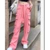 Women's Fashion Casual Denim Pants with Multiple Pockets140