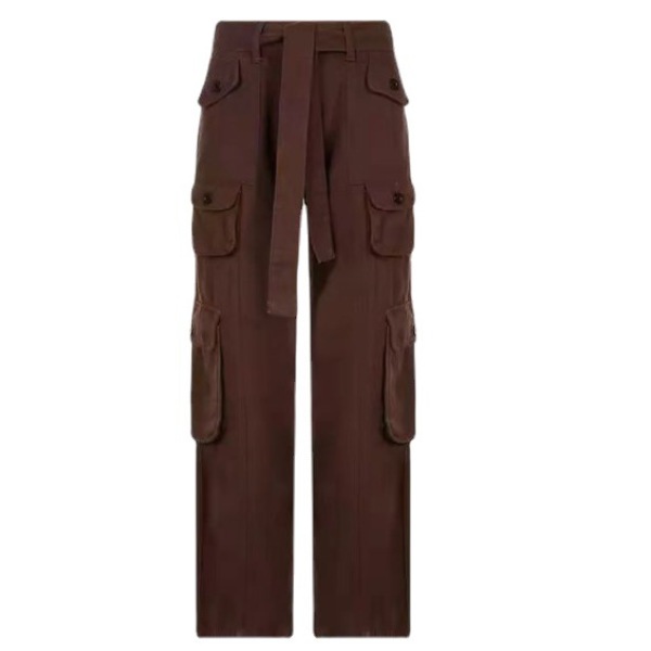 Women's Fashion Casual Denim Pants with Multiple Pockets140