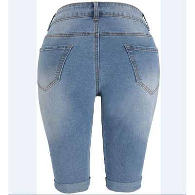 Women's High Waist Ripped Stretch Jeans 108