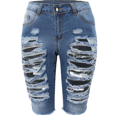 Women's High Waist Ripped Stretch Jeans 108