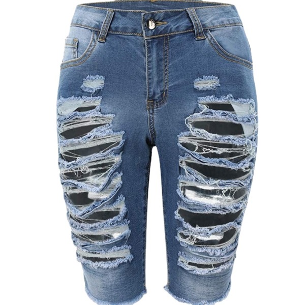 Women's High Waist Ripped Stretch Jeans 108