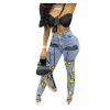 women's high waist skinny casual jeans 83