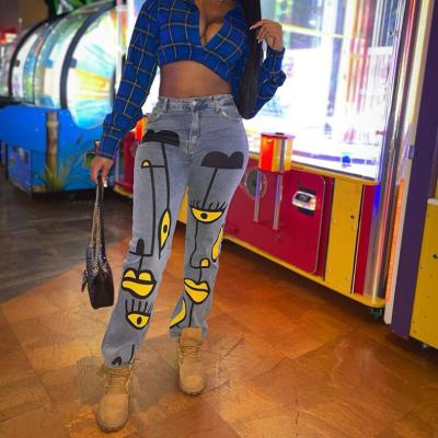 women's high waist skinny casual jeans 83