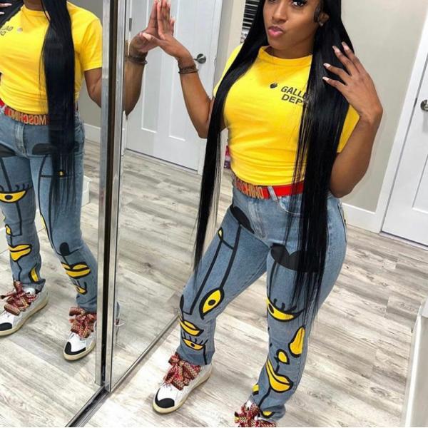 women's high waist skinny casual jeans 83