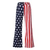 Women's Independence Day Flag Print Flared Jeans 14