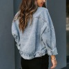 women's long sleeve leopard pattern stitching coat 53
