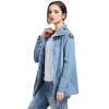 women's loose slim trench coat fat vest two piece set 75