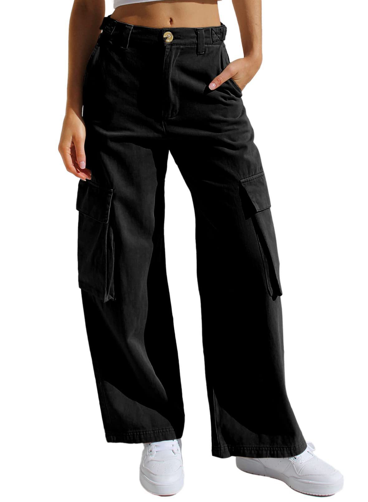 women's multi pocket overall casual pants 79