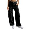 women's multi pocket overall casual pants 79