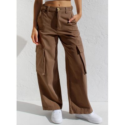 women's multi pocket overall casual pants 79