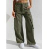 women's multi pocket overall casual pants 79
