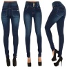 Women's New High Waist Slim Elastic Plus Size Small Feet Jeans 12