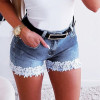 Women's New Slim Fit Elastic Lace Shorts 56