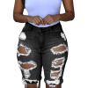 women's personality ripped jeans five minutes pants 64