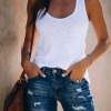 Women's Retro High Waist Elastic Ripped Small Feet Slim Jeans 107