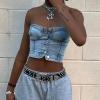 Women's Sexy Slim Short Fashion Denim Vest 19
