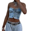 Women's Sexy Slim Short Fashion Denim Vest 19