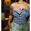 Women's Sexy Slim Short Fashion Denim Vest 19