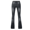 women's skinny elastic tassel flared pants 123 
