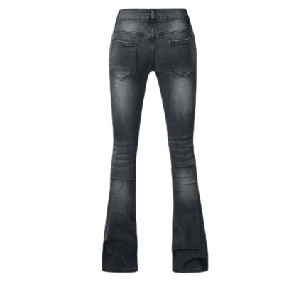 women's skinny elastic tassel flared pants 123 