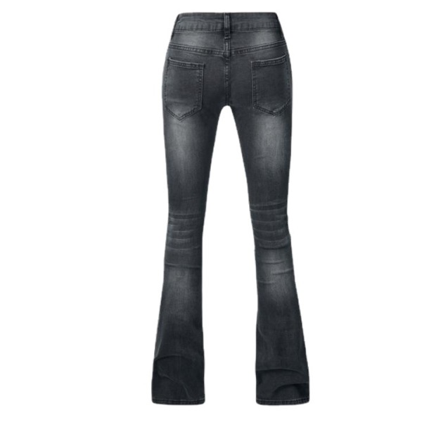 women's skinny elastic tassel flared pants 123 