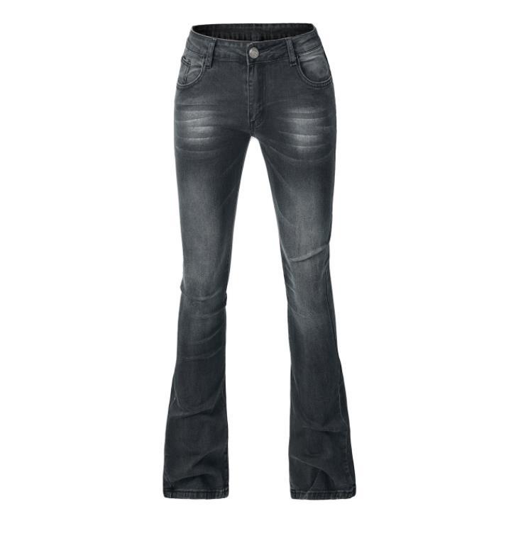 women's skinny elastic tassel flared pants 123 