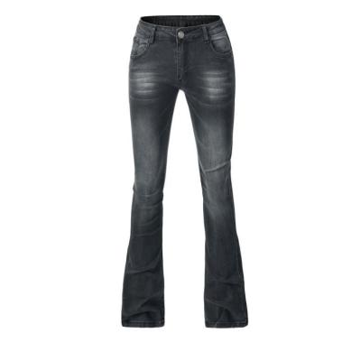 women's skinny elastic tassel flared pants 123 