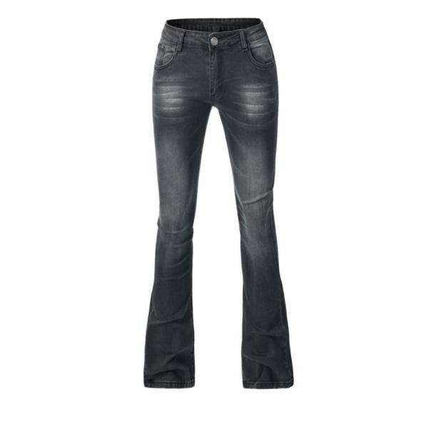 women's skinny elastic tassel flared pants 123 